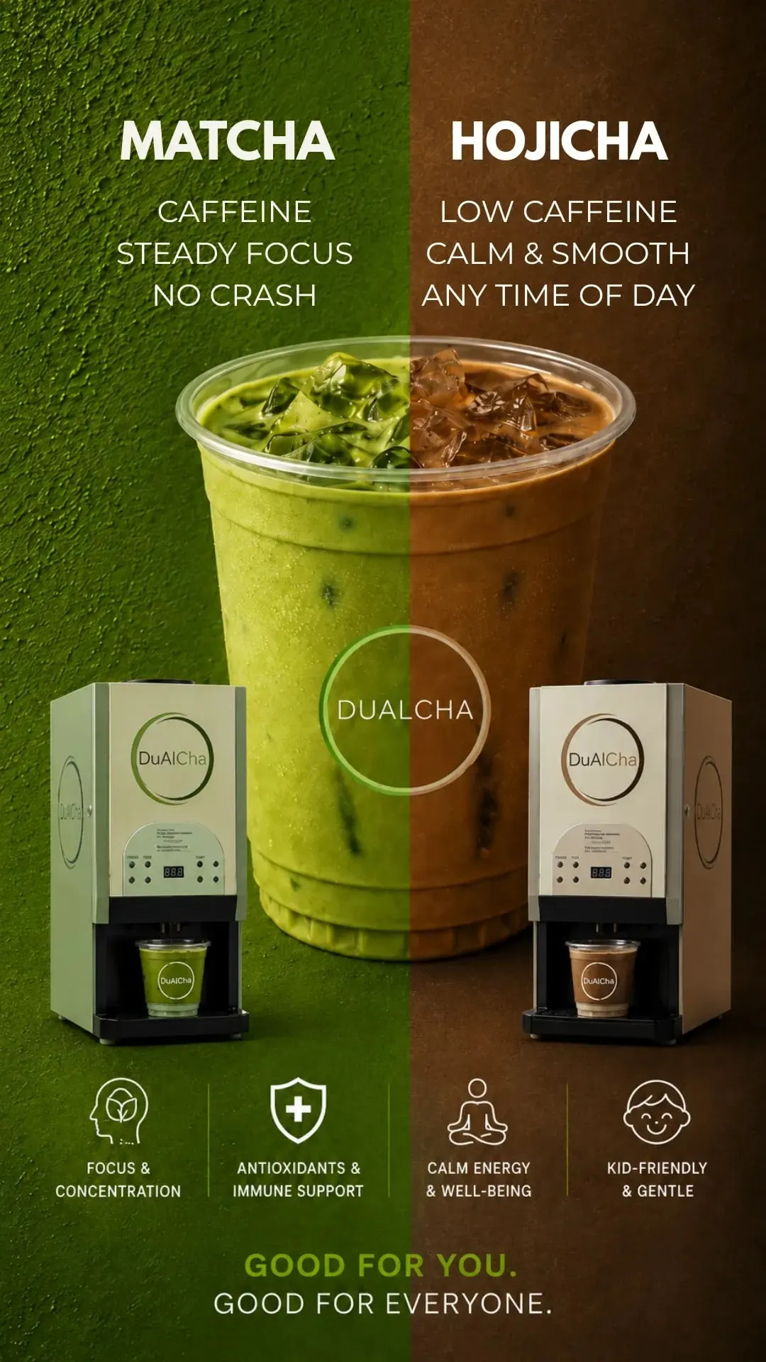 Matcha vs hojicha, caffeine and focus versus calm and low caffeine